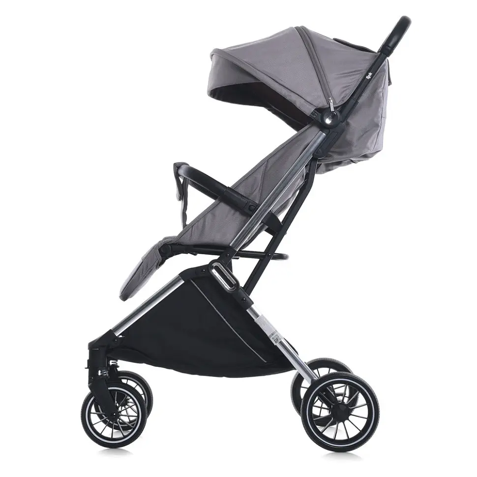 Коляска дитяча прогулянкова LINK ME 1129 Silver Striped - фото 7