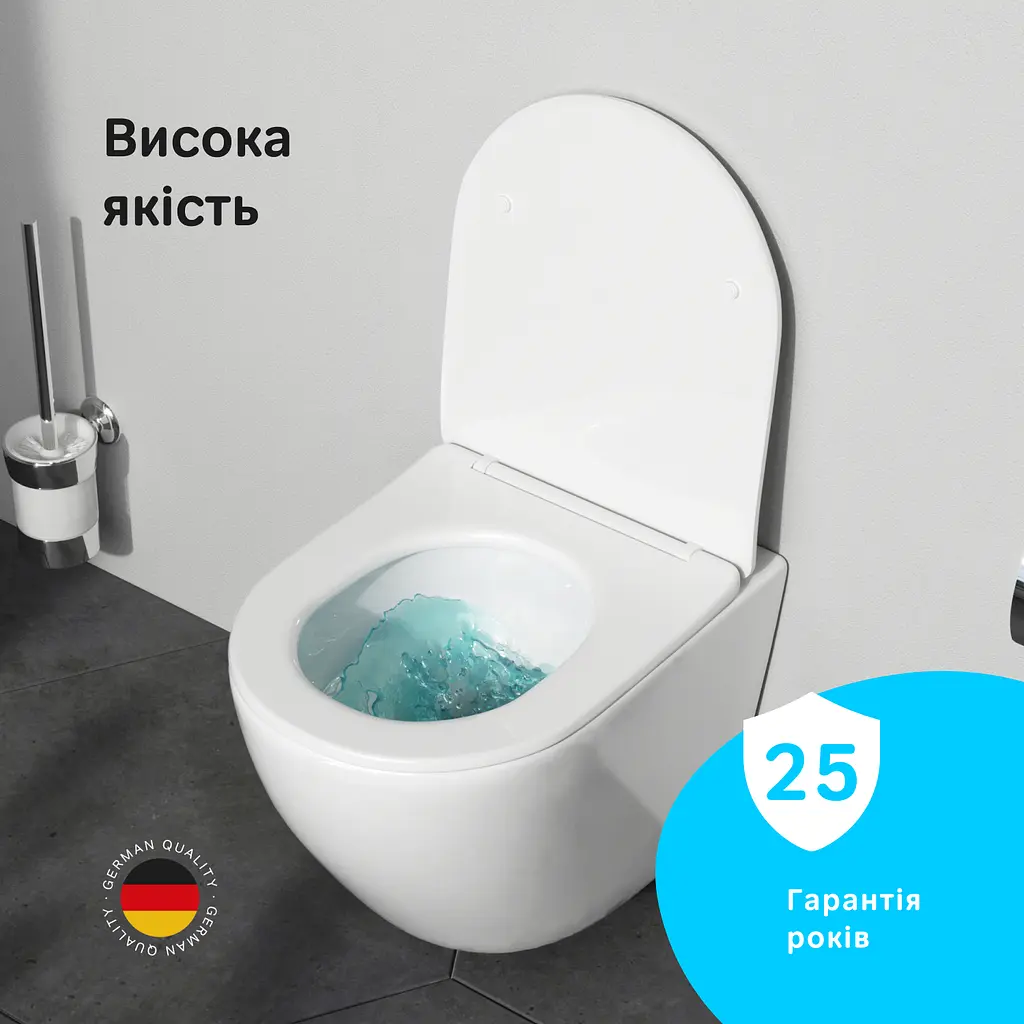 Унітаз підвісний AquaSpin AM.PM Spirit V2.0 із сидінням мікроліфт CSB1900SC - фото 4