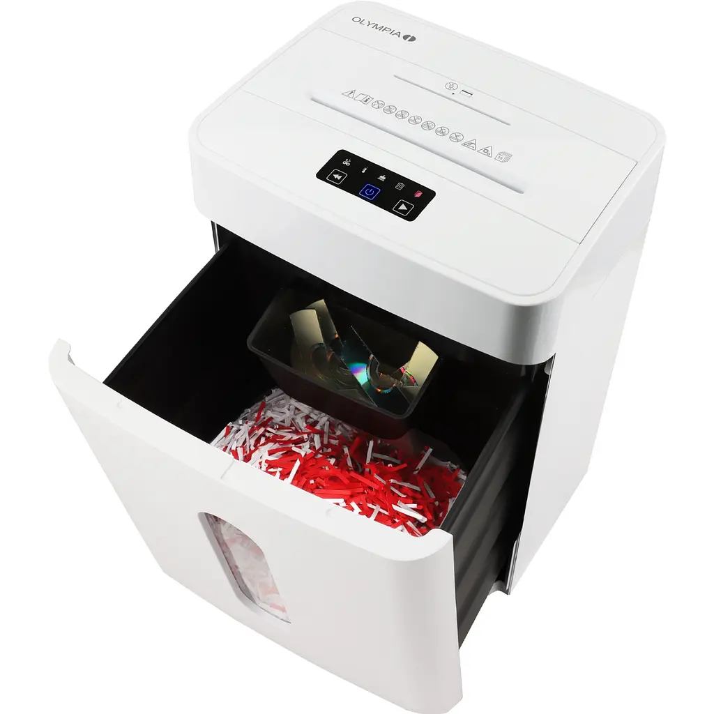 Знищувач документів Olympia CC 2515 S, A4, 80g х 10 л.,2*12, 25л., P-5 - фото 5
