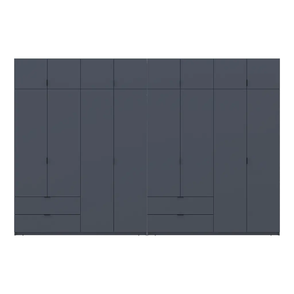 Шафа для одягу Doros Лукас Графіт 4+4 ДСП 360х50х240 (42005145) - фото 4