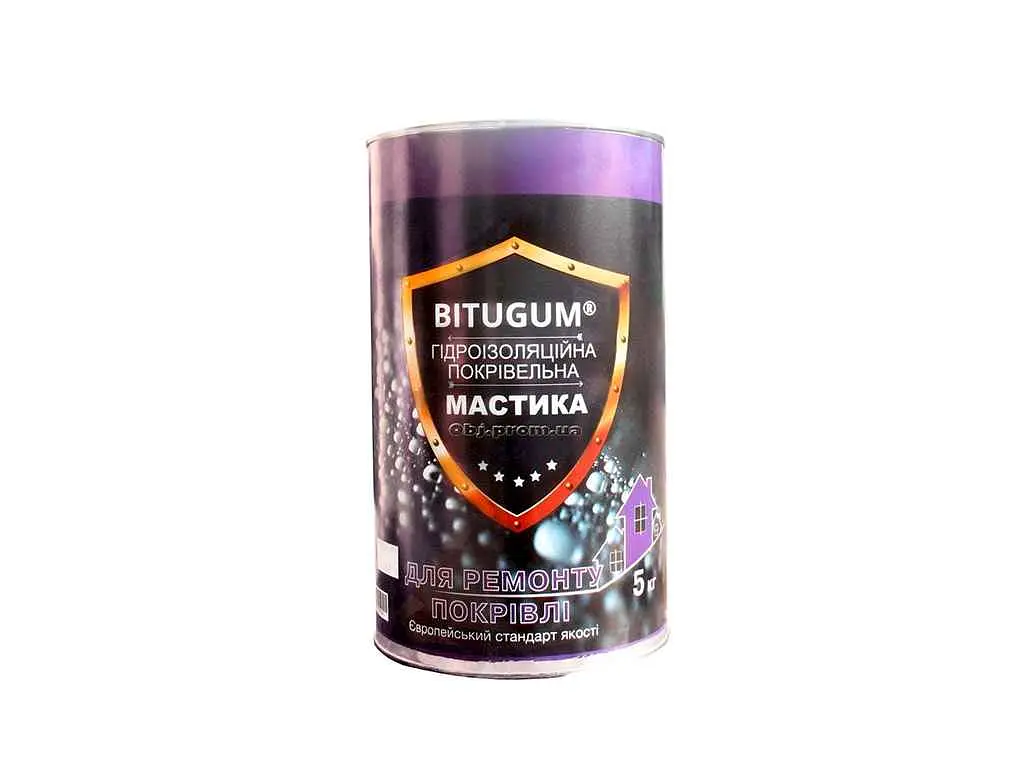 Мастика BITUGUM гідроізоляційна покрівельна 5кг