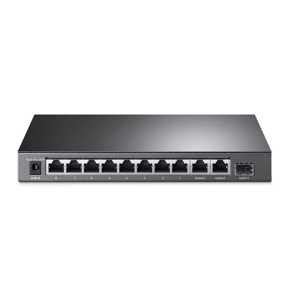 Коммутатор TP-Link TL-SL1311MP 8-Port PoE+ + 2-Port Gigabit + 1-Port SFP Desktop (TL-SL1311MP) - фото 3