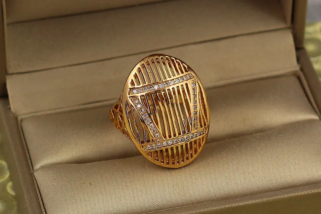 Кільце Xuping Jewelry Міямото р 17 золотисте - фото 2