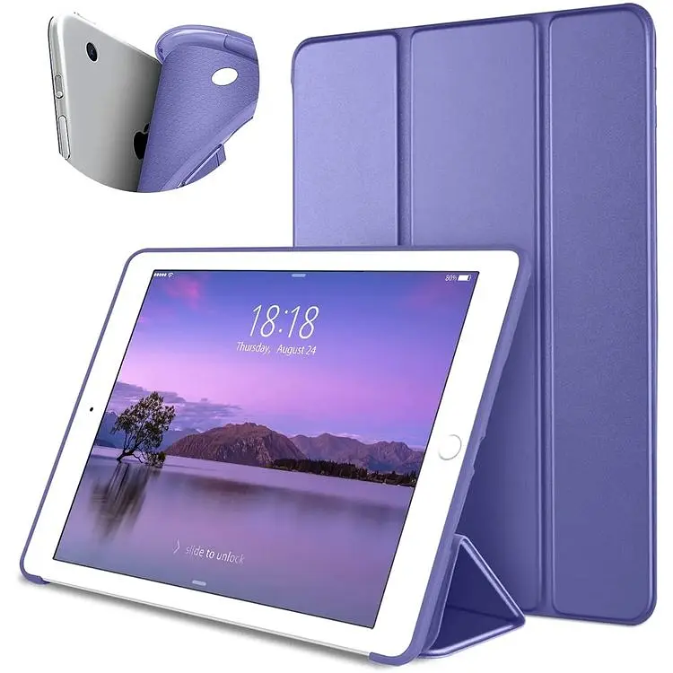 Чехол-книжка BeCover Tri Fold Soft TPU Silicone для Apple iPad 9.7 2017/2018 A1822/A1823/A1893/A1954 Purple (706880) - фото 2