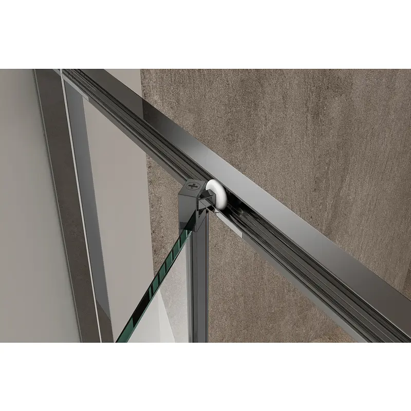 Душова кабіна без піддону Koer Sr SC09-90x90x200-L-TR-07 прозоре скло Easy Clean 6мм Графіт KR5685, Графит, прозорий, графіт - фото 3