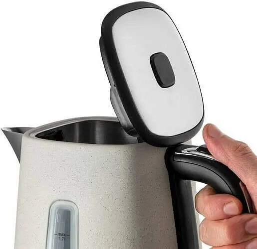 Russell Hobbs Електрочайник Luna Stone, 1.7л, метал, під камінь, бежевий - фото 5