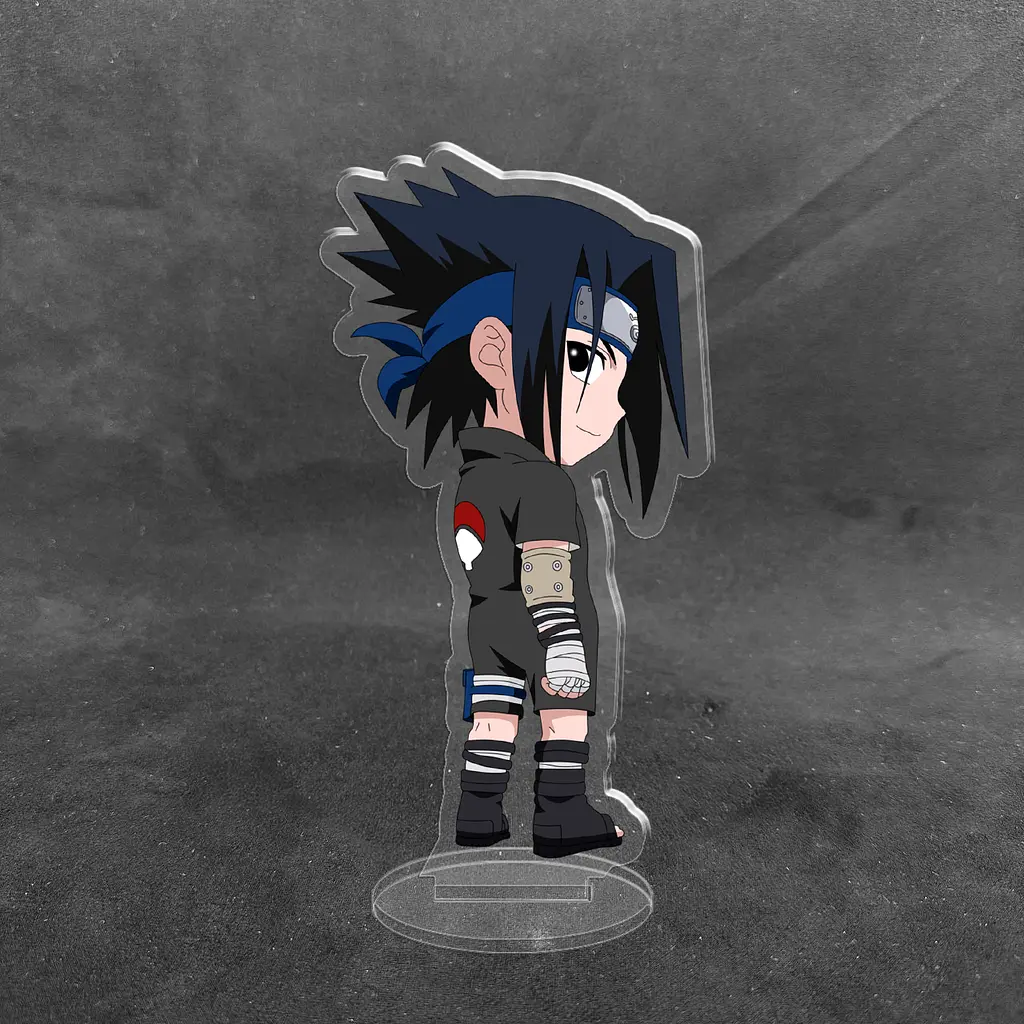 Акрилова колекційна фігурка Аніме: Чібі Chibi Naruto (Наруто) Саске Учіха 10 см - фото 2