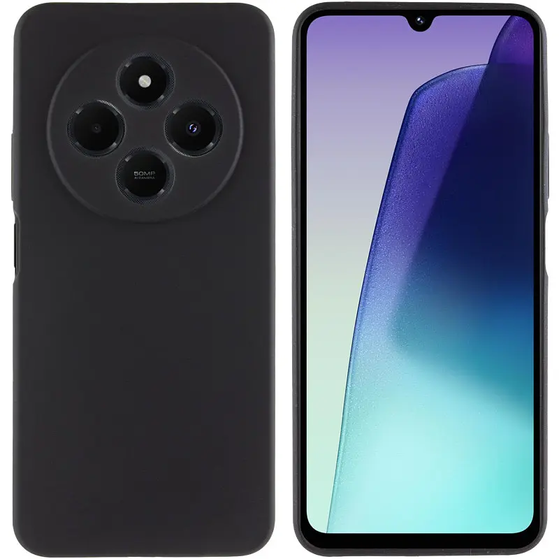 Чохол Silicone Cover Lakshmi Full Camera (AAA) для Xiaomi Redmi 14C / Poco C75 Чорний / Black - фото 2