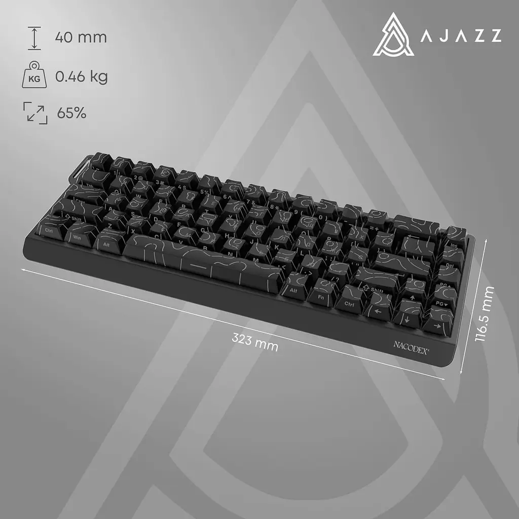 Клавіатура Ajazz NK68 V2 Red Switch (NK68-V2-R-PWB) - фото 14