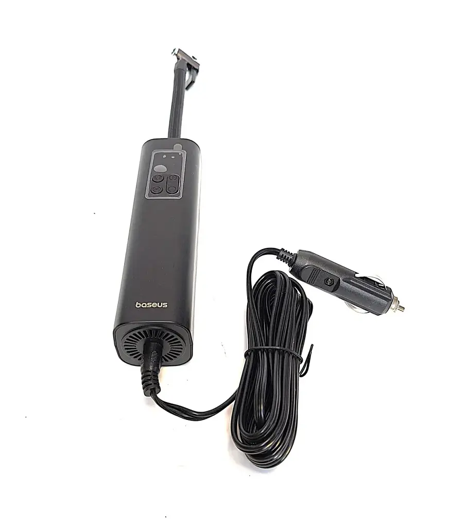 Портативний автомобільний компресор Baseus Super Mini InflatorPump BS-CG003 12V 120W 30 л/хв 10.3 bar цифровий манометр LED ліхтар - фото 4