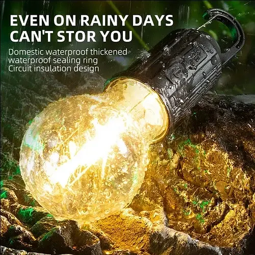 Акумуляторна лампочка кемпінговий ліхтар Світло до 7 годин - фото 5