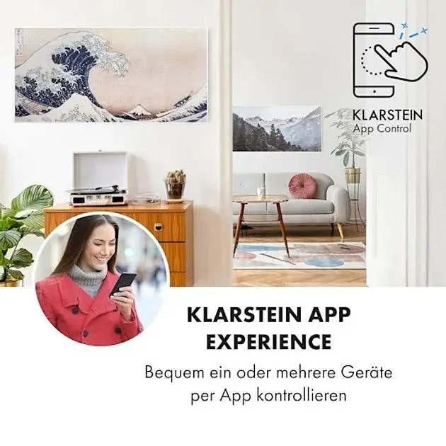 Инфракрасный обогреватель Klarstein Wonderwall Air Art Smart 700Вт (10035130) - фото 2