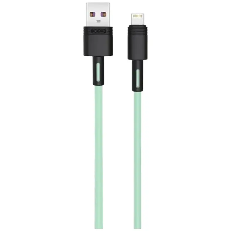 Кабель XO Lightning NBQ166 5A/1m Green