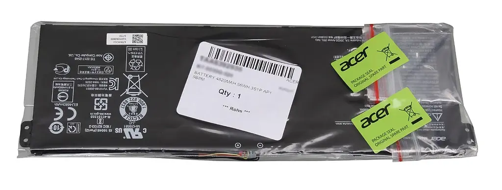 Акумулятор AP19B5L для ноутбука Acer Nitro 5 AN515-42, AN515-42, AN515-52, AN515-53 Aspire A315-58, A715-41, A715-42 3550 mAh (KT.00405.010) - фото 4
