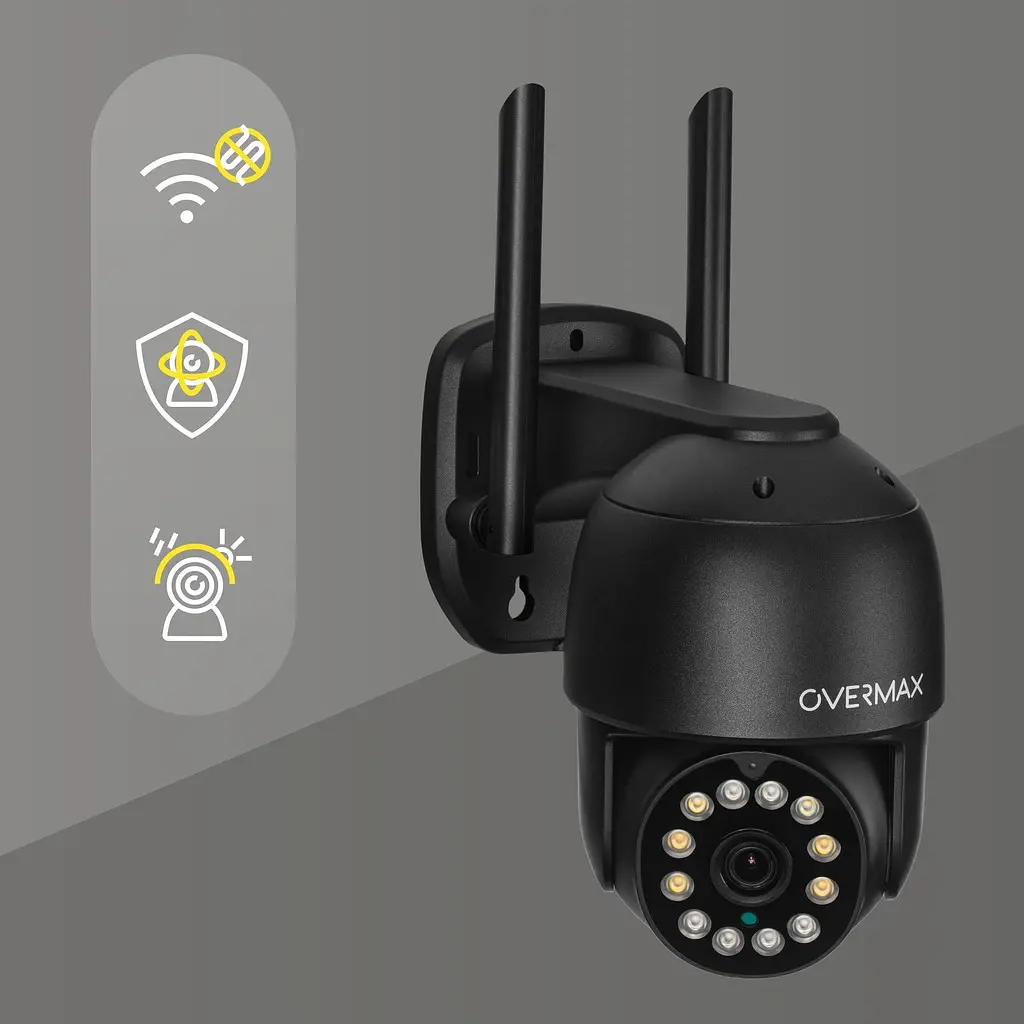 Вулична поворотна IP-камера Overmax Camspot 4.95 Wi-Fi 2.5K Anthracite - фото 2