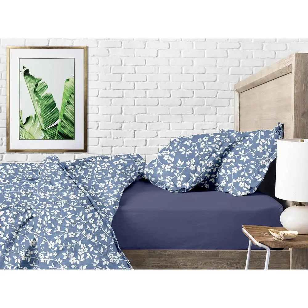 Наволочка Cosas Flowers CS1 50х70 см блакитна (FlowersWhiteBlue_50) - фото 5
