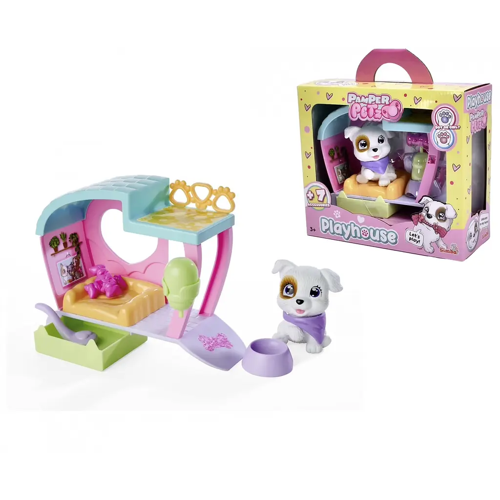 Ігровий набір Simba Toys Пампер Петс. Будинок улюбленця, з песиком та аксесуарами (5950136) - фото 2