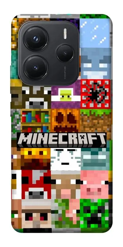 Чохол Demsky Minecraft collage для Xiaomi Redmi Note 14 5G