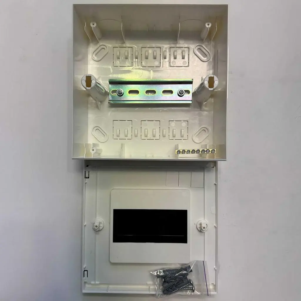 Бокс пластиковий СКІМ 06 модулів накладний IP40 білий прозора дверка ( С11902009 ) - фото 4