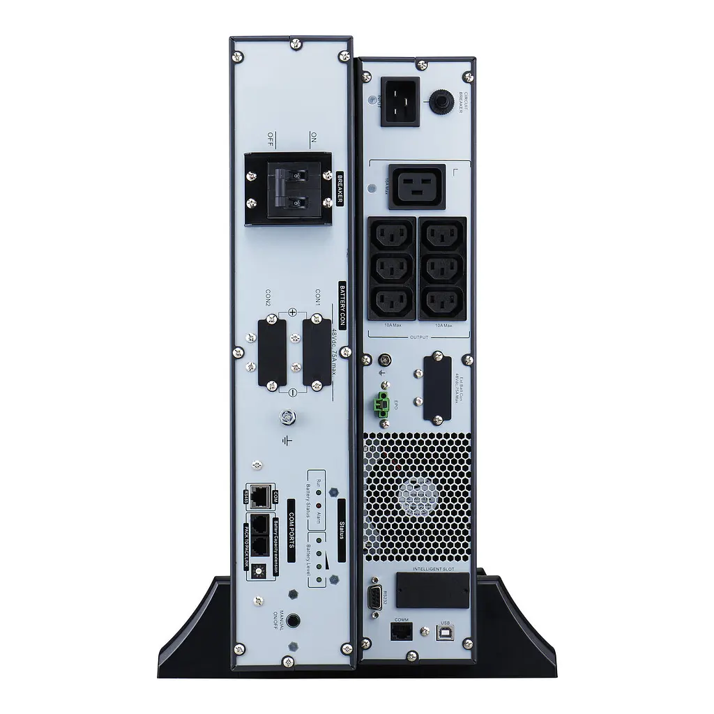 APC Джерело безперебійного живлення Easy UPS On-Line Li-Ion SRVL 3000VA/2700W, LCD, USB, RS232, RT 4U, Extended runtime, 6хC13 + 1хC19 - фото 5