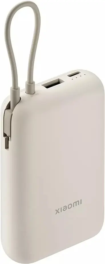 Портативний акумулятор Xiaomi Power Bank Integrated Cable 22.5W 10000mAh tan (P15ZM / BHR9072GL) - фото 3