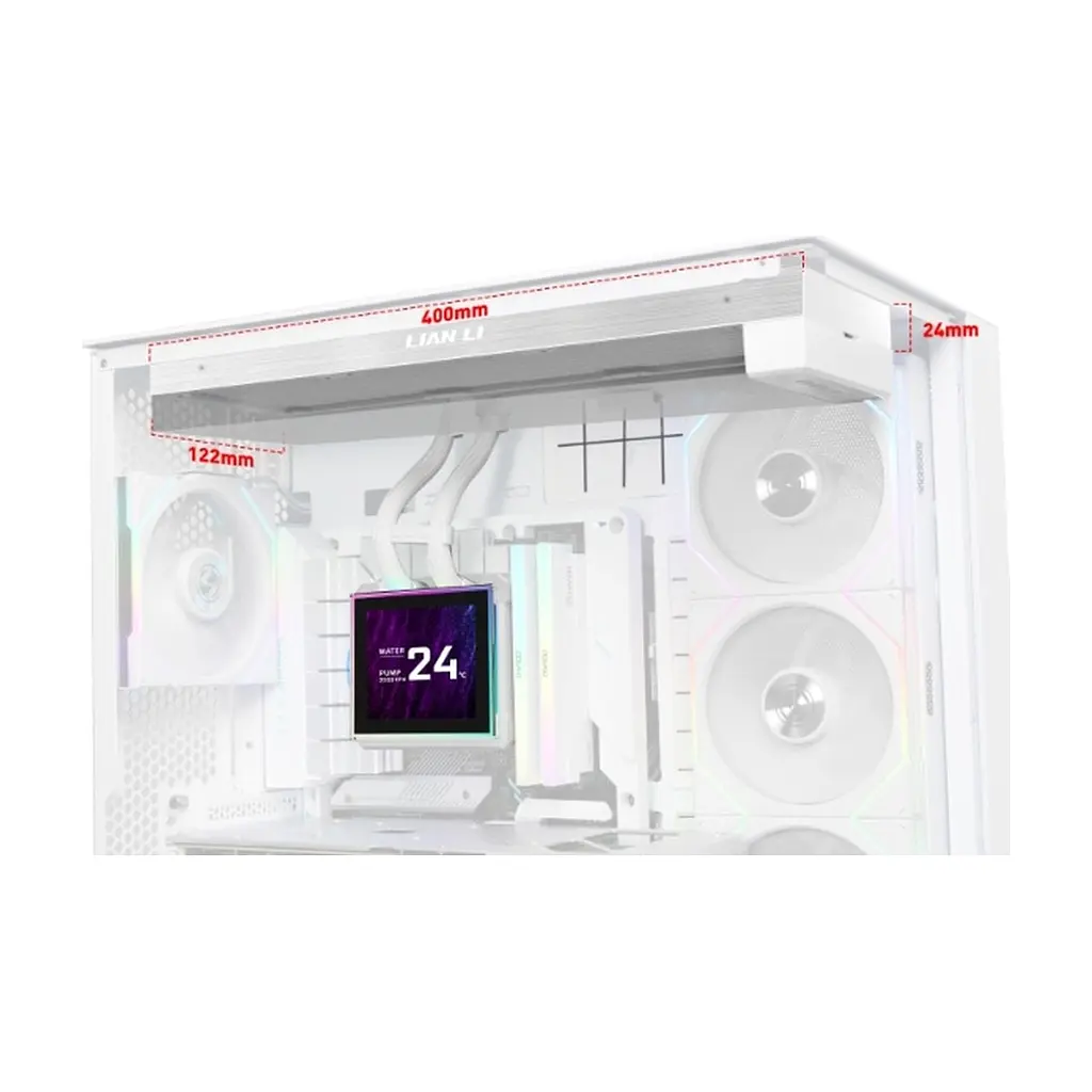 Система рідинного охолодження Lian Li HydroShift II LCD-S 360TL, White (G89.GHS2LCDS36TW.00) - фото 9