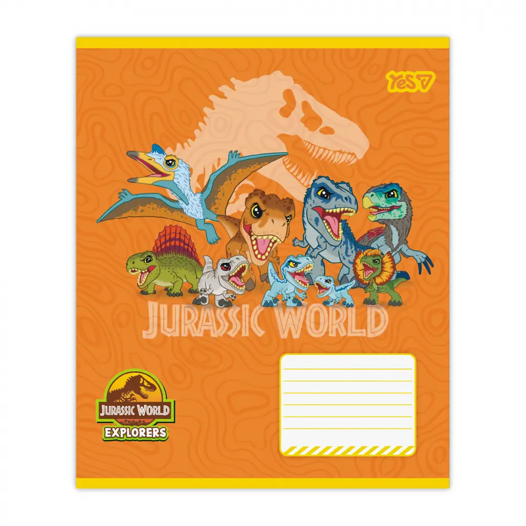 Зошит Yes Jurassic World Dino А5 12 аркушів лінія (768712), в асортименті - фото 2