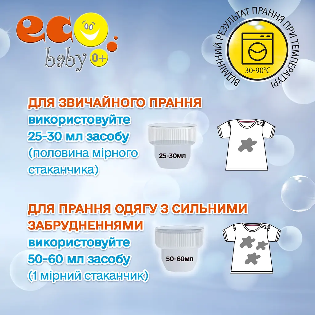 Жидкий гель-концентрат для стирки белых и цветных вещей EcoBaby Enzime 0+ 1000 мл - фото 6