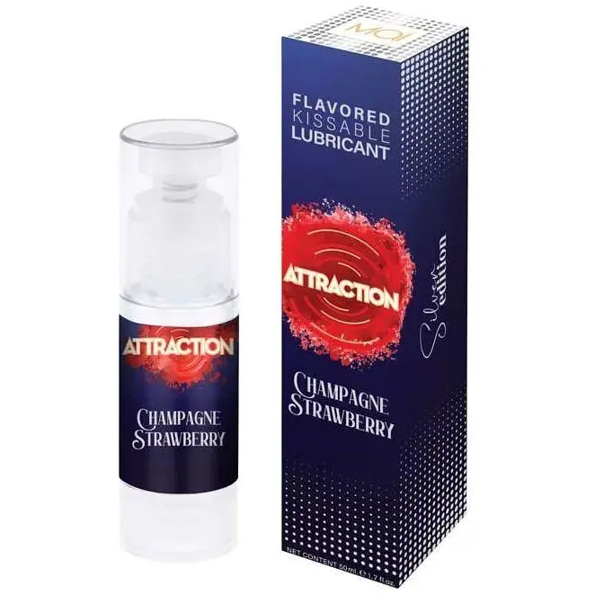 Змазка для орального сексу на водній основі Mai Attraction Champagne Strawberry 50 мл - фото 2