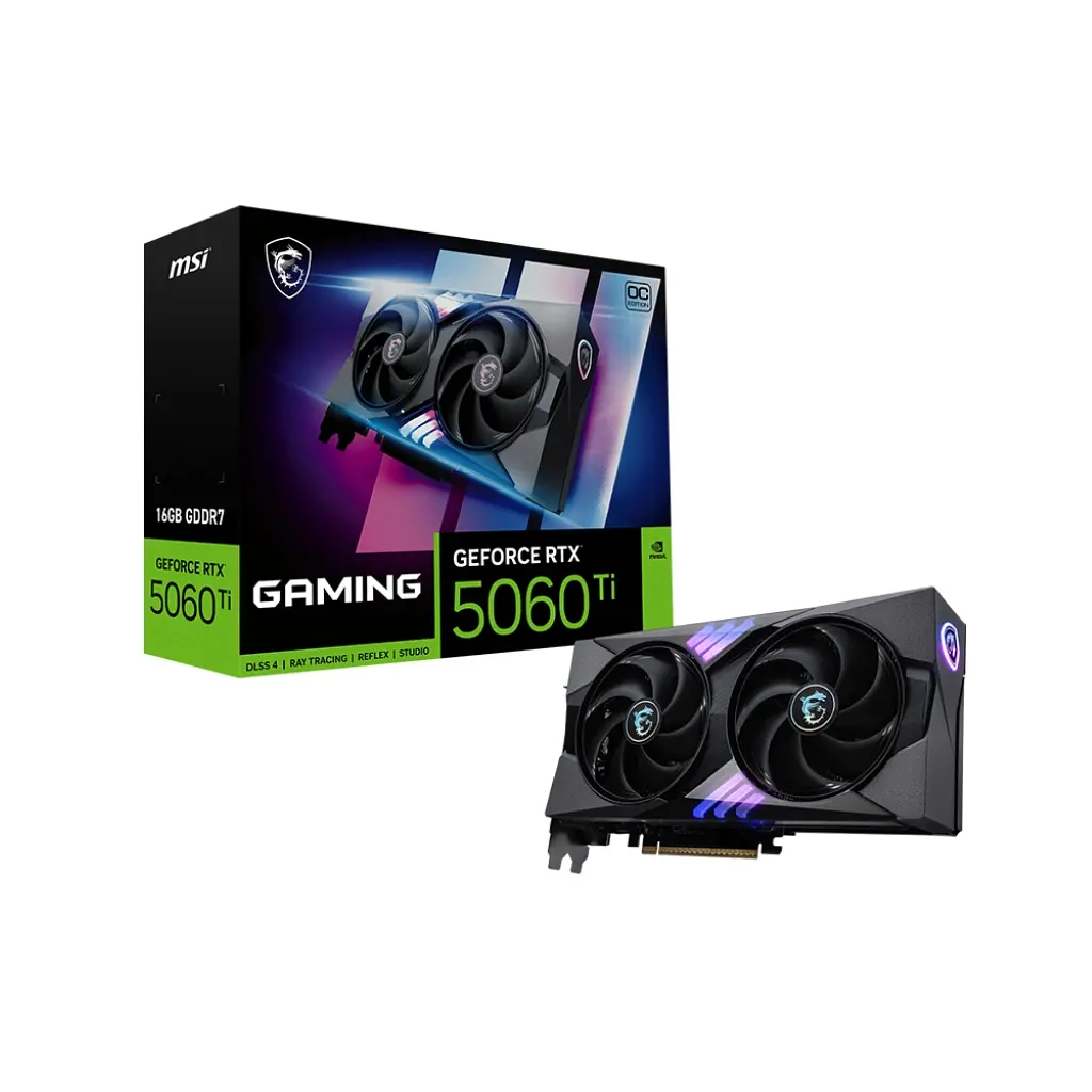 Відеокарта MSI GeForce RTX5060Ti 16Gb GAMING OC (RTX 5060 Ti 16G GAMING OC) - фото 5