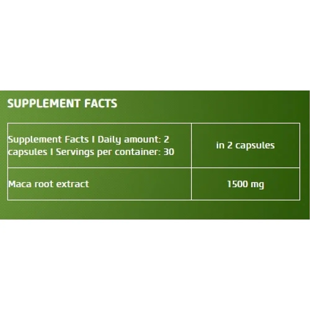 Натуральный экстракт BiotechUSA Maca 60 капсул - фото 3