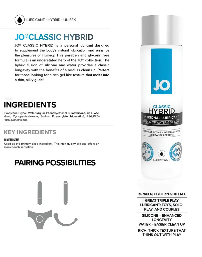 Лубрикант System JO CLASSIC HYBRID 30 мл System JO SO1482 88143 - фото 2
