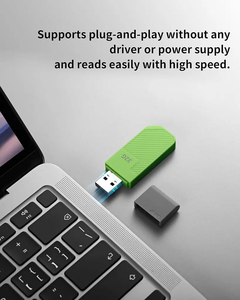 Флеш-накопичувач Acer USB Flash 32GB USB 3.2 UP300 Green (BL.9BWWA.557) - фото 4