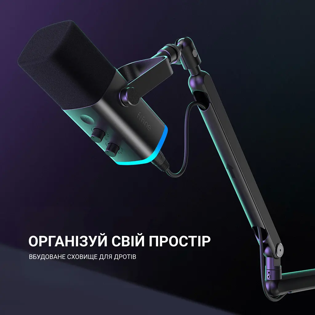 Мікрофон Fifine TAM8 USB Black (TAM8) - фото 9