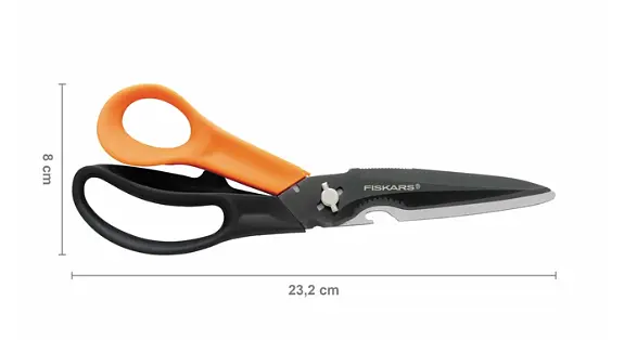 Багатофункціональні ножиці Fiskars Cuts + More 23 см леза з титановим покриттям 1000809 - фото 2