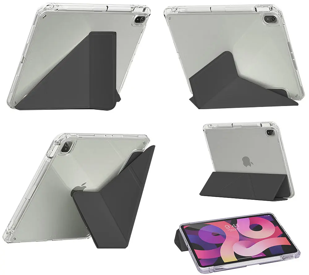 Чохол-книжка BeCover Ultra Slim Origami Transparent з кріпленням Apple iPad Air 11" M4 2026 Black (715183) - фото 5