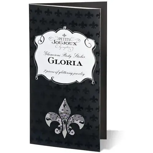 Пестис из кристаллов Petits Joujoux Gloria set of 2 - Black/Purple, украшение на грудь - фото 2