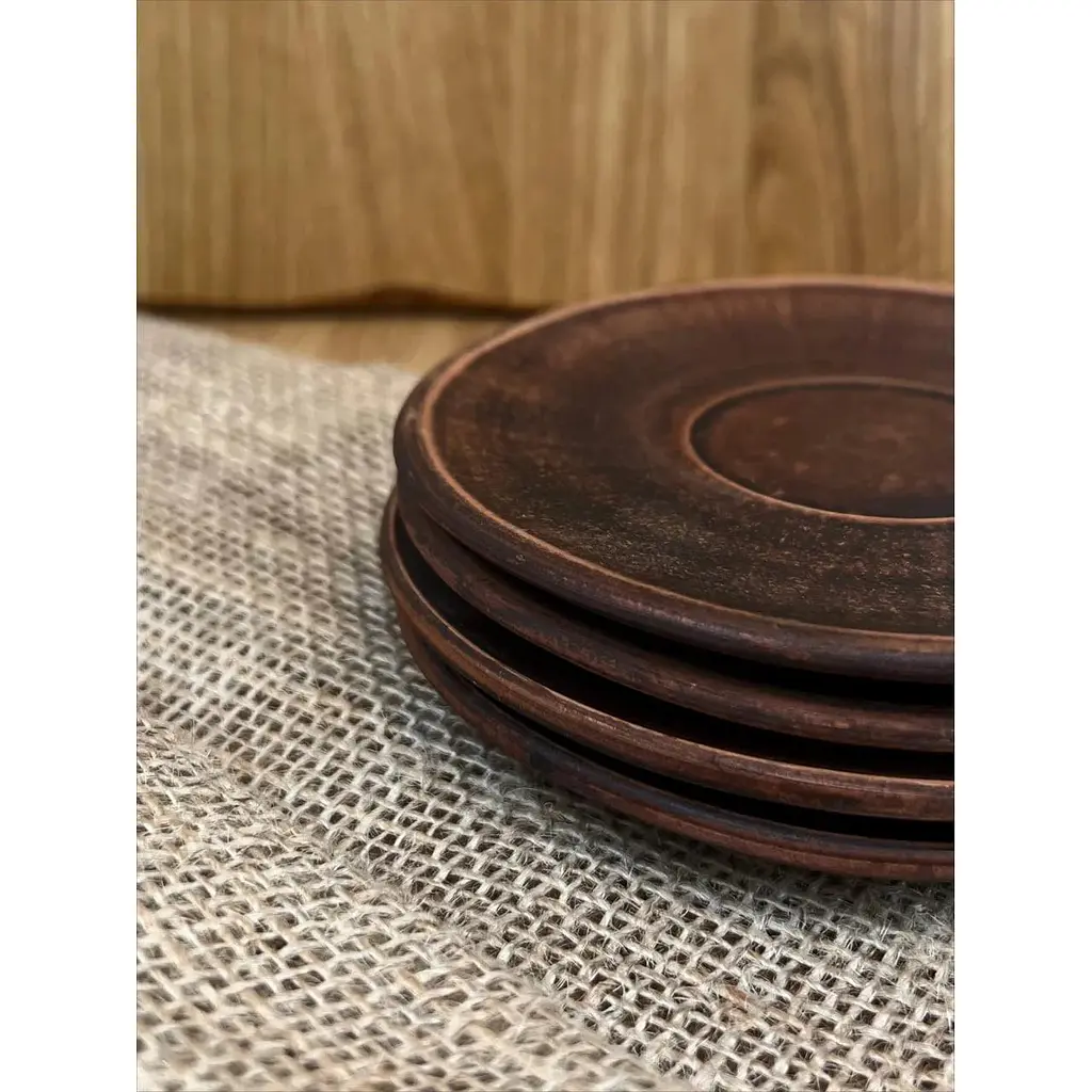 Блюдце для чашки керамічне (глиняне) - фото 6