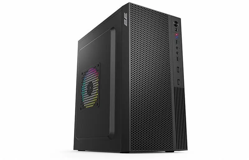Корпус 2E TeamX (TMX03), чорний, 500 Вт, Mini Tower, Micro ATX/Mini ITX, 2xUSB 2.0, макс. CPU - 145 мм/VGA - 220 мм, 1x80