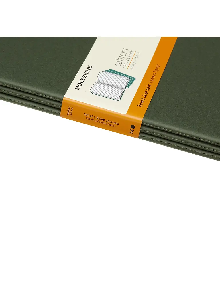 Записник Moleskine Cahier великий, Лінійка Зелений (CH021K15) - фото 5