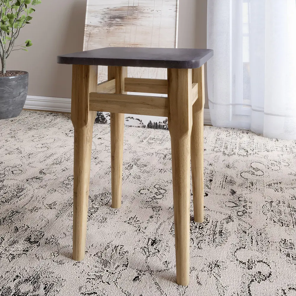 Табурет на кухню Lion Майами кромка ПВХ 0.45 мм бетон темный (LION-041249) - фото 2