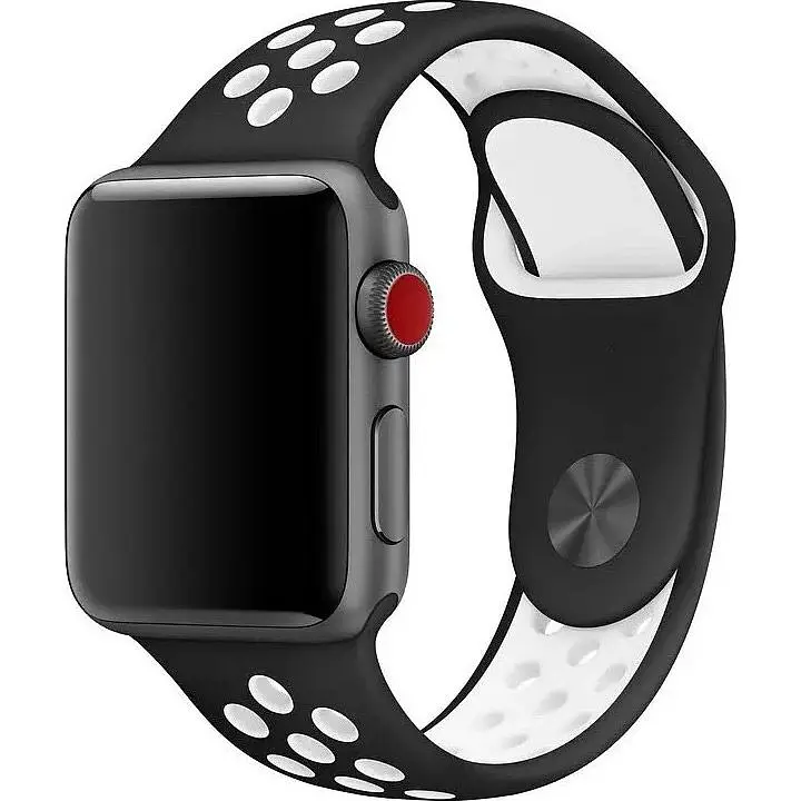 Ремінець Sport Nike для Apple Watch 42/44/45/46/49mm Black/White [119478] - фото 3