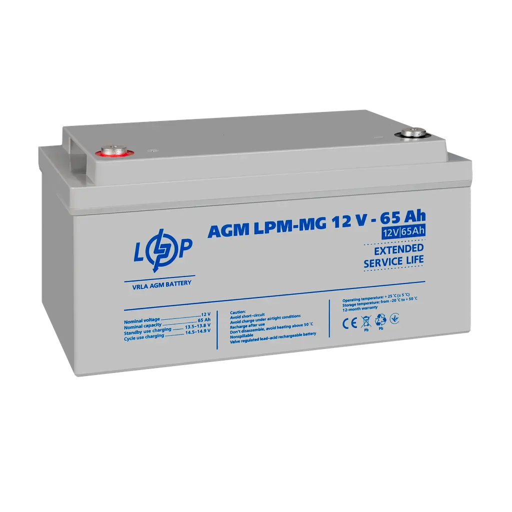 Акумулятор мультигелевий LPM-MG 12V - 65 Ah - фото 4