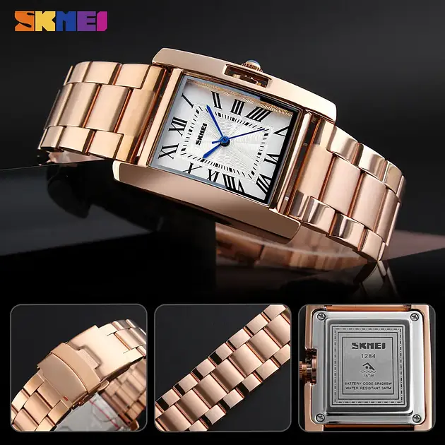 Часы наручные женские Skmei 1284 Rose Gold, 1284RG (17114) - фото 5