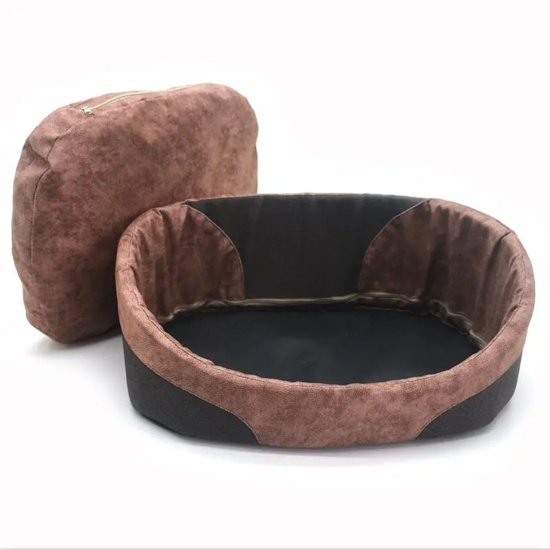 Лежак для котів та собак Zoo-hunt Фокс коричневий №6 540х760х155 мм - фото 2