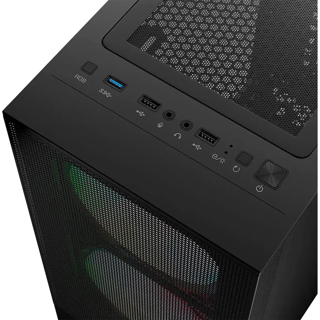 Корпус LogicConcept ARYA MESH+GLASS ARGB fans 2x140mm+1x120mm BLACK без БЖ ATX (AT-ARYA-10-000000-0002) Без БП - фото 5