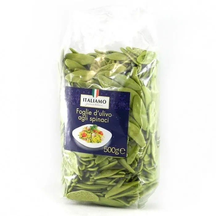 Макарони Italiamo Foglie зі шпинатом 500г.
