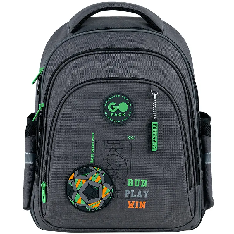 Рюкзак GoPack Education 2606S Run Play Win Темно-сірий (GO26-2606S-4) - фото 3