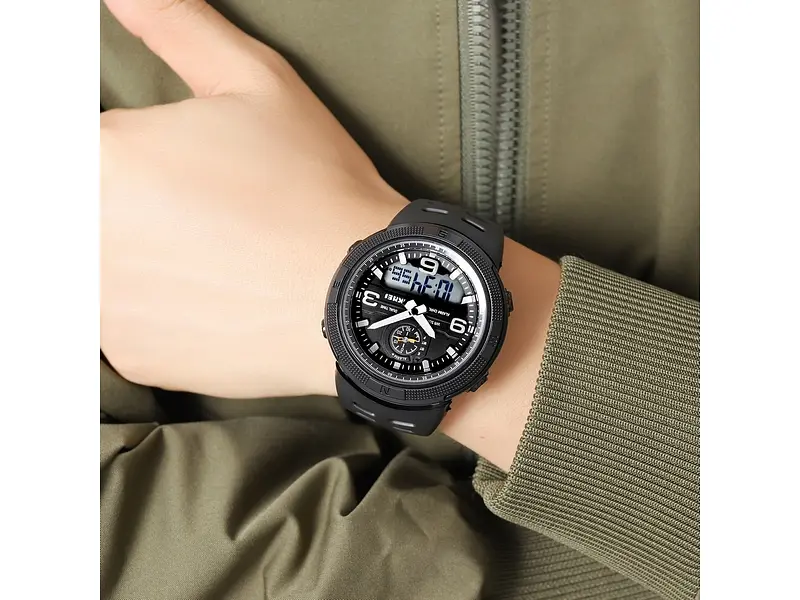 Чоловічий наручний годинник 1655BKWT Black-White Skmei acs0030650 - фото 4