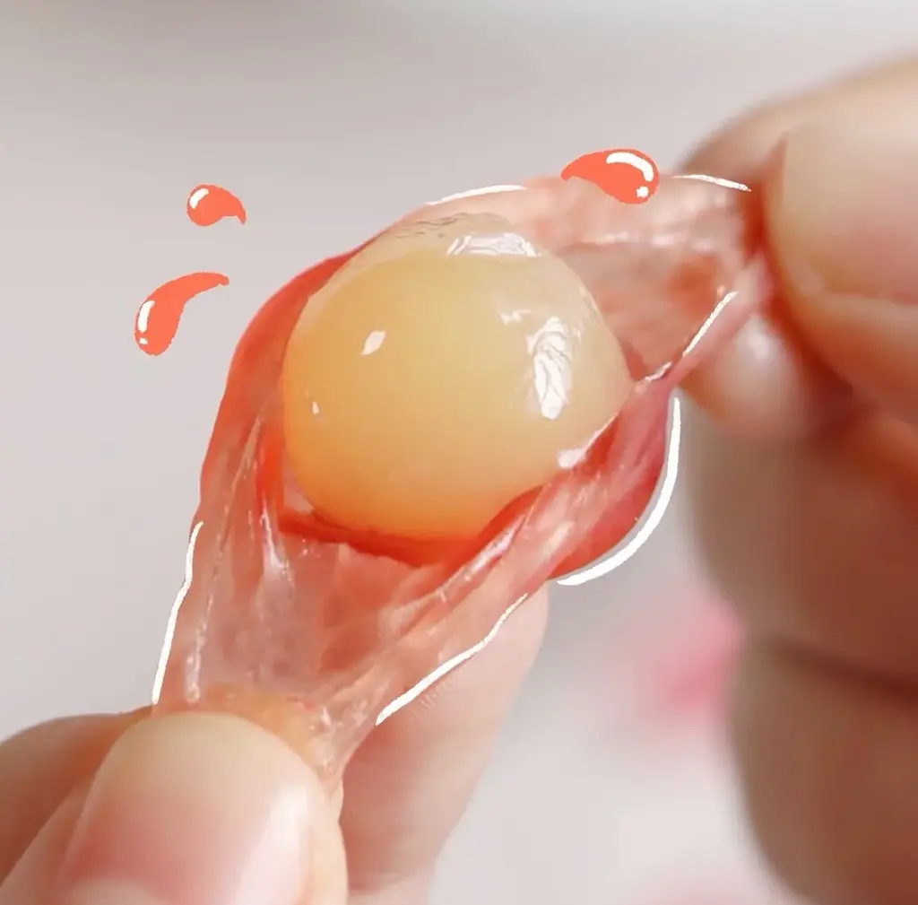 Китайські жувальні цукерки Orion Peelable Lychee Flavor Gummy Candy Лічі 17г - фото 7